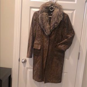 Dressy brown Giacca coat, size M